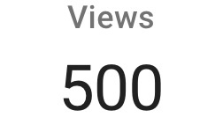 500 YouTube Channel Views
